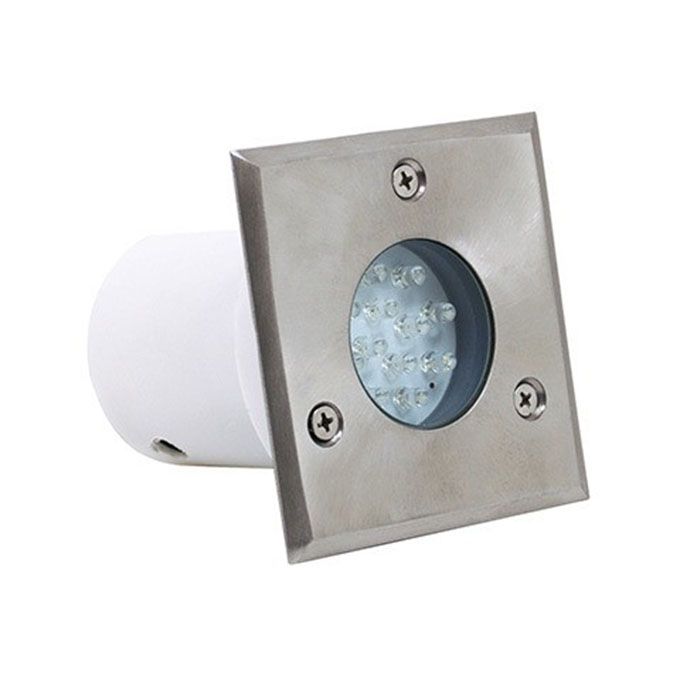 Грунтовый светодиодный светильник Horoz 1.2W 12LED HL941L белый цвет 
свечения