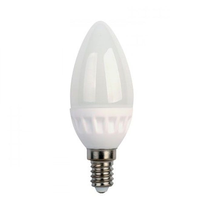 Светодиодная лампа Ecola в форме свечи LED Premium 5W E14 (керамика) 
2700K
