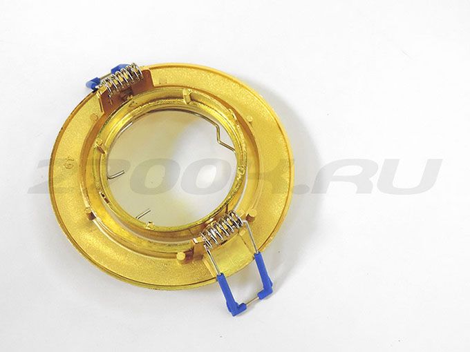 Встраиваемый поворотный светильник Ecola MR16 DL119 GU5.3 рифленые лучи золото