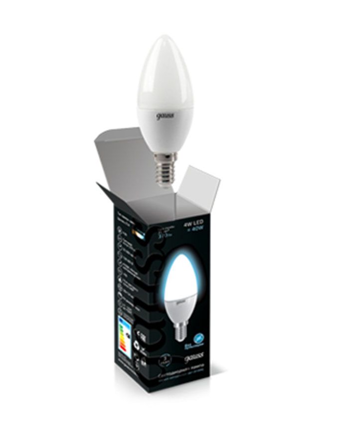 Светодиодная лампа Gauss свеча LED 4W E14 4100К