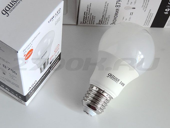 Gauss Elementary A60 LED 10W E27 60х120 FR 2700K 23210