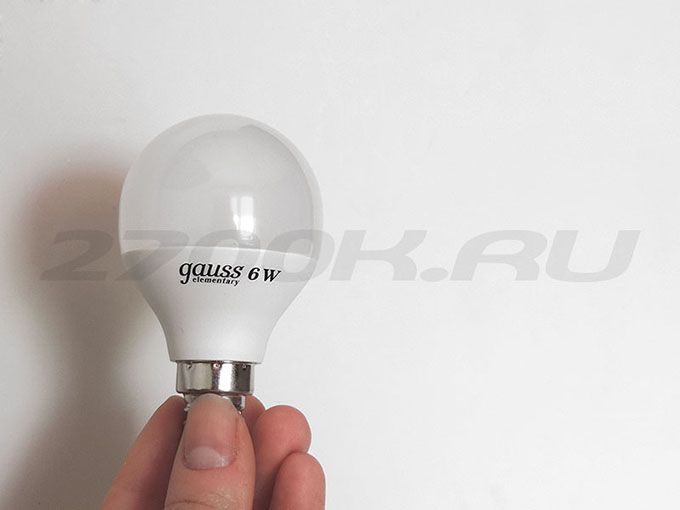 Gauss Elementary LED 6W E14 2700K