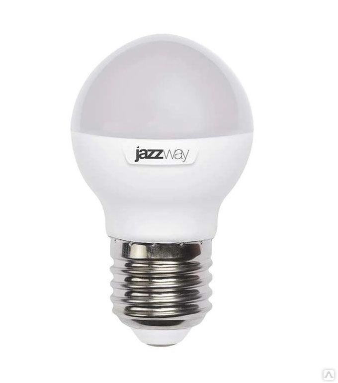 Светодиодная лампа Jazzway PLED SP G45 в форме шара LED 5,5W E27 
5000K
