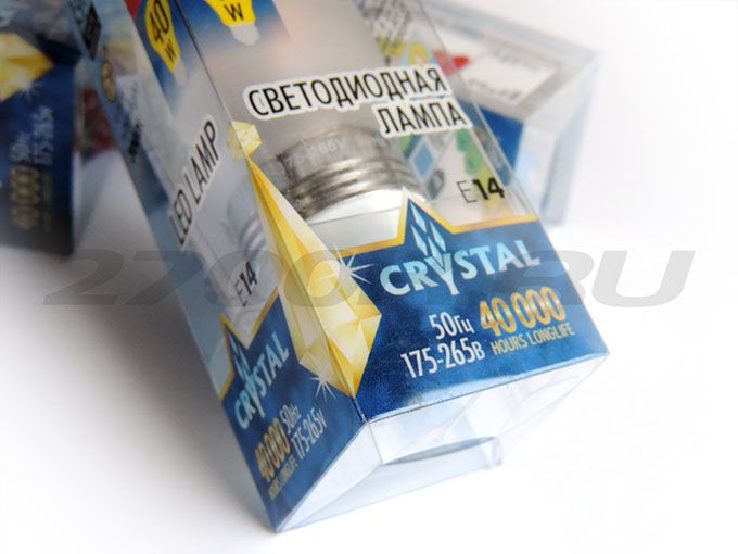 Светодиодная лампа Uniel Crystal Silver свеча LED 5W E14 3000K для хрустальных люстр (матовое стекло)