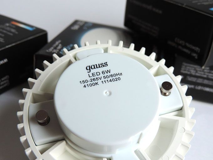 Светодиодная лампа Gauss GX53 LED 6W (матовая) 4100K