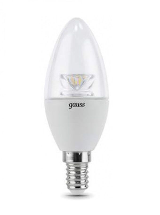 Светодиодная лампа Gauss свеча с оптической линзой LED 4W E14 4100K