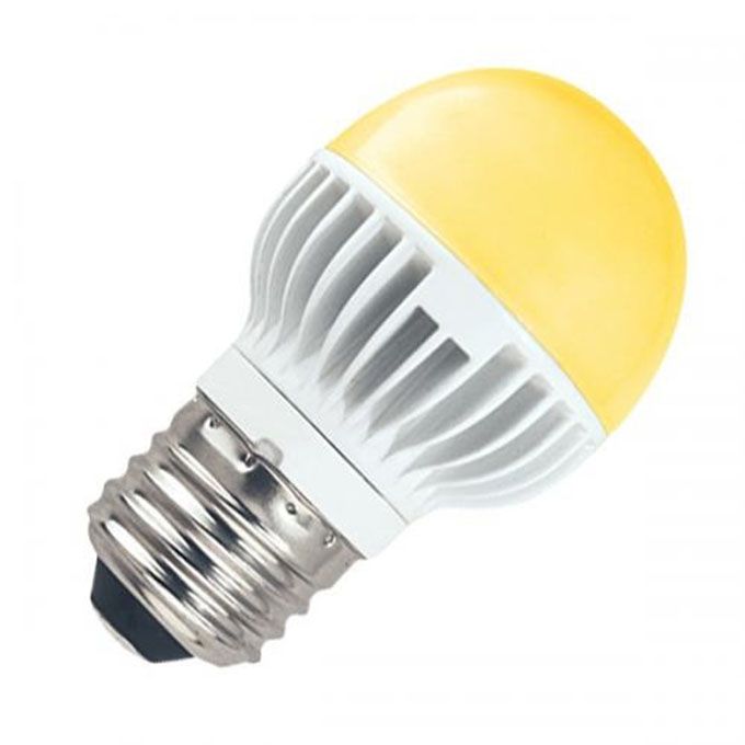 Светодиодная лампа Ecola в форме шара LED 7W G45 E27 золотистая
