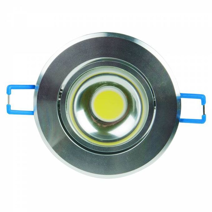 Светодиодный встраиваемый поворотный светильник Uniel ULM-R31 3W 4500K с источником питания серебро