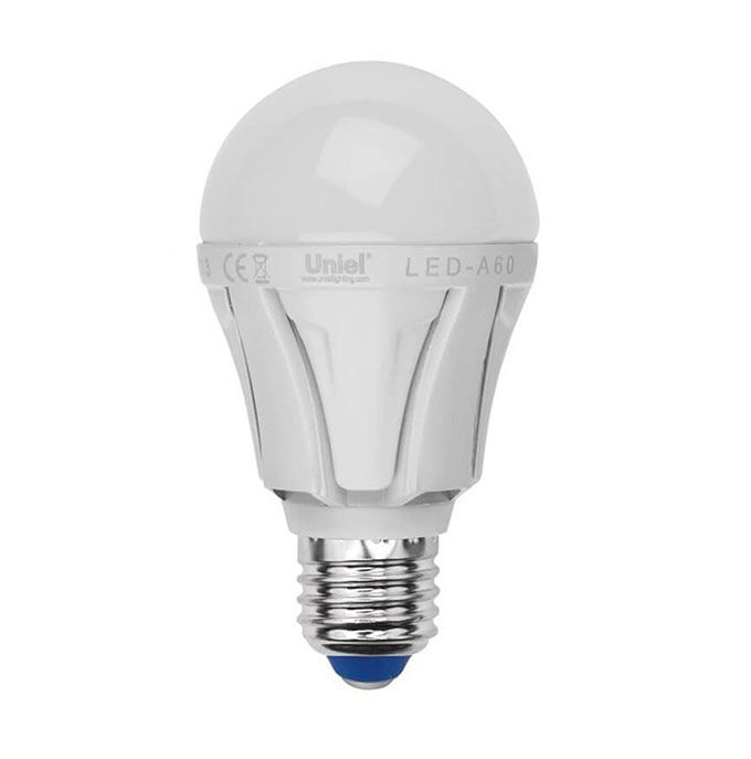 Светодиодная лампа Uniel Palazzo в форме шара LED 9W A60 E27 (матовая) 3000K