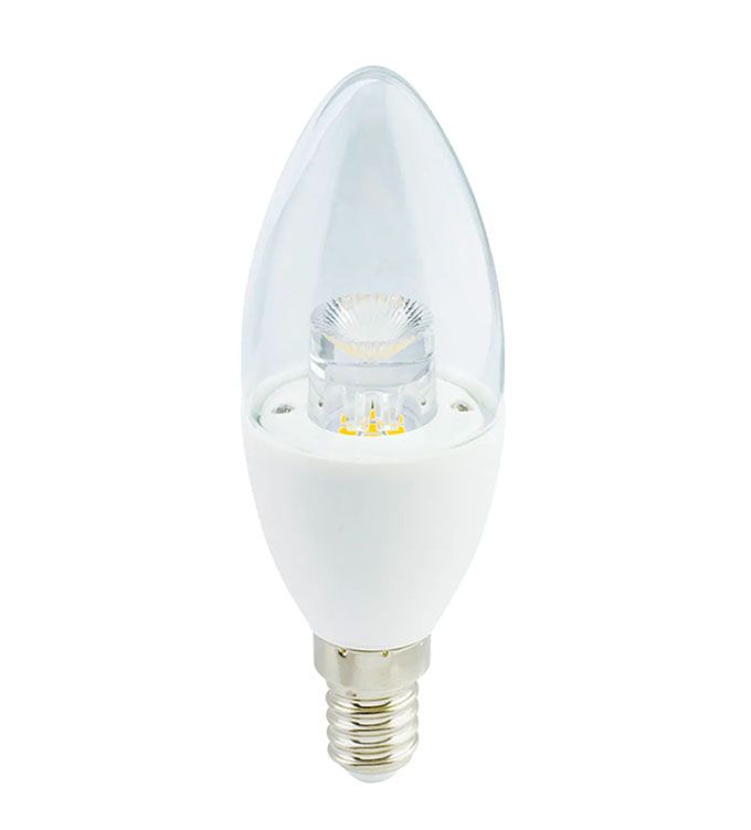 Светодиодная лампа Ecola свеча LED Premium 7W E14 прозрачная с линзой (композит) 2700K