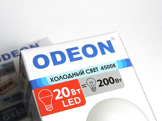 Светодиодная лампа Odeon в форме шара LED 20W A65 E27 4500K