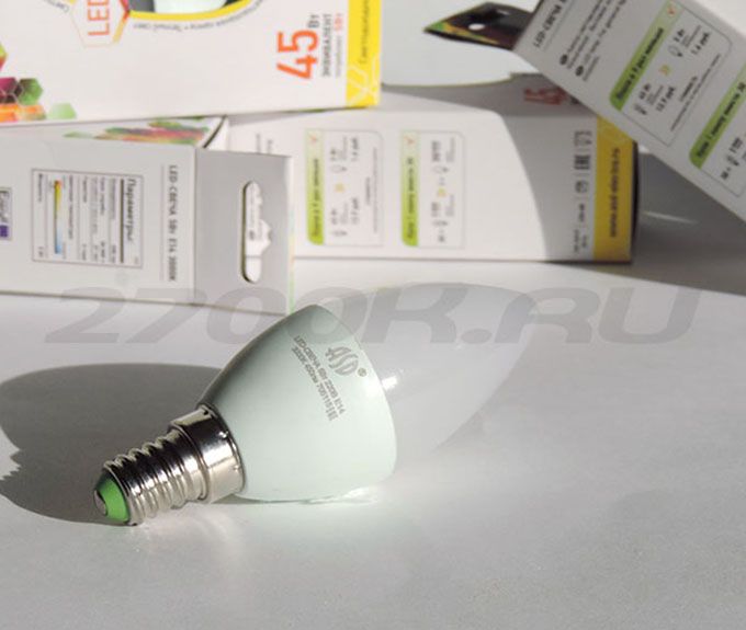 Свеча ASD LED-СВЕЧА-STD 5W Е14 3000К