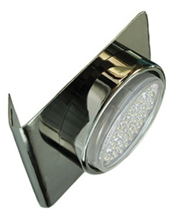 Настенный угловой светильник Ecola GX53-N82 черный хром