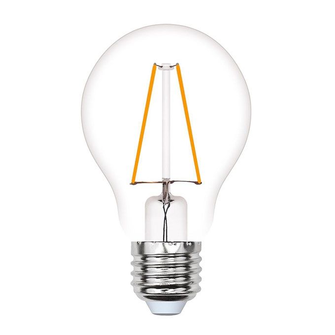 Светодиодная лампа Uniel Vintage в форме шара LED 4W A67 E27 золотистая с нитевым излучателем