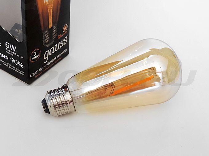лампа Gauss Filament LED 6W E27