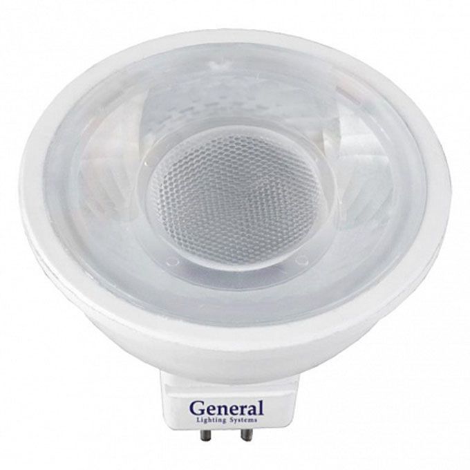 Светодиодная лампа General ECO рефлектор MR16 LED 7W GU5.3 (с диффузором) 4500K