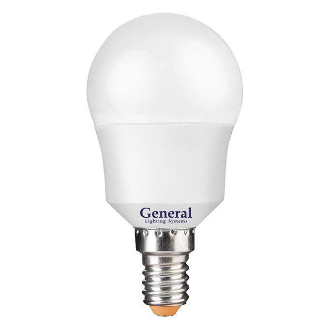 Светодиодная лампа General ECO в форме шара LED 7W G45 E14 2700K
