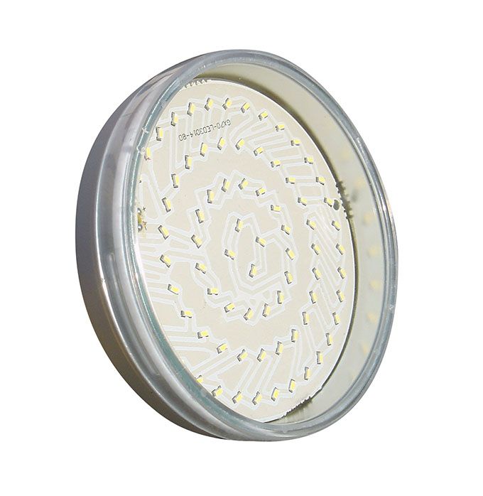 Светодиодная лампа Ecola в форме таблетки GX70 LED 7,3W (прозрачная) 2800K