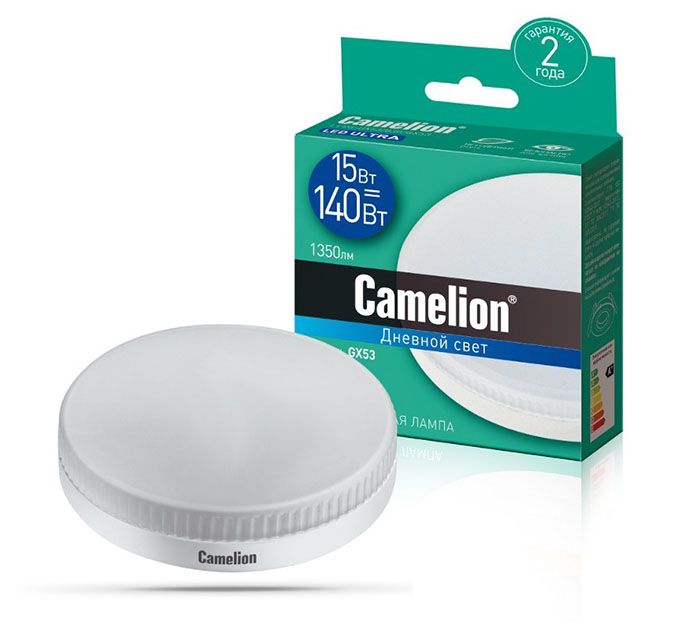 Светодиодная лампа Camelion GX53 LED 15W (матовая) 6500K