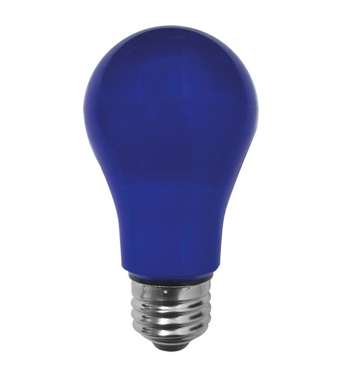 Светодиодная лампа Ecola шар LED 8W A55 E27 (матовая) синяя