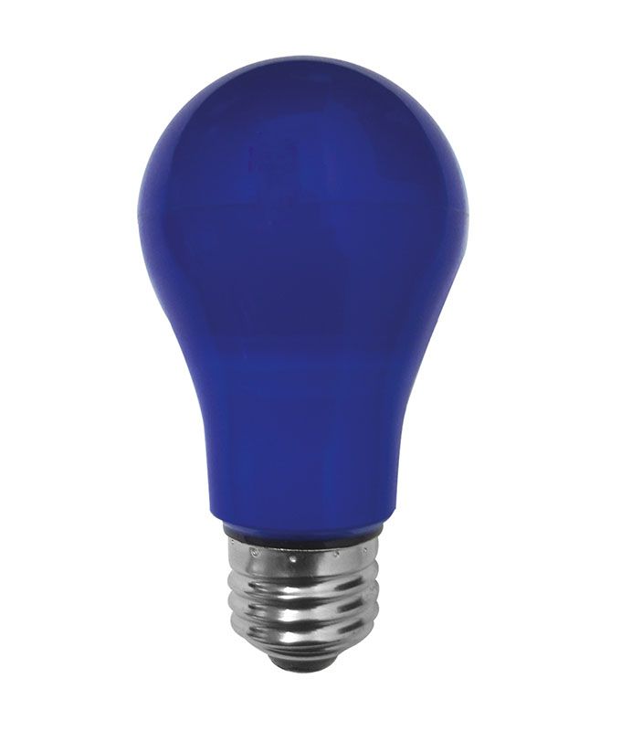 Светодиодная лампа Ecola шар LED 12W A60 E27 (матовая) синяя