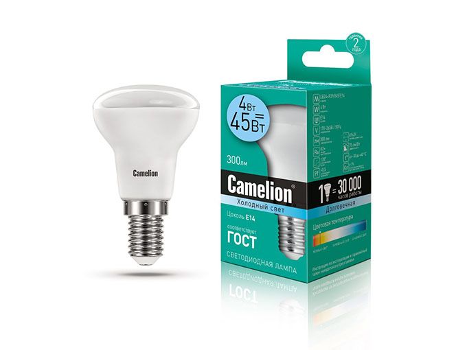 Светодиодная лампа Camelion Reflector R39 LED 4W E14 (матовая) 4500K