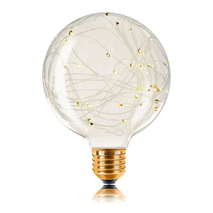 Декоративная светодиодная лампа Sun-Lumen Starry LED 1,5W E27 G95 (прозрачная) 2200K