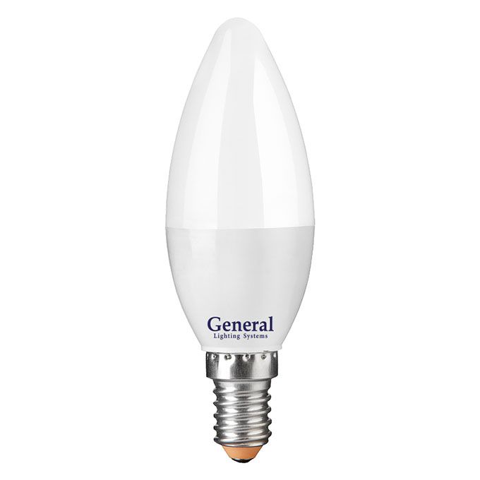 Светодиодная лампа General свеча LED 10W E14 (матовая) 6500K
