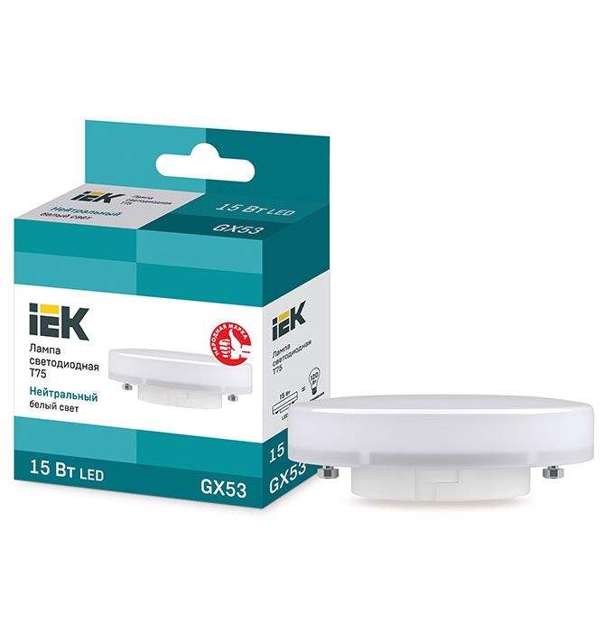 Светодиодная лампа IEK GX53 LED 15W (матовая) 4000K