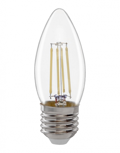 Филаментная светодиодная лампа General свеча LED 10W E27 (прозрачная) 2700K