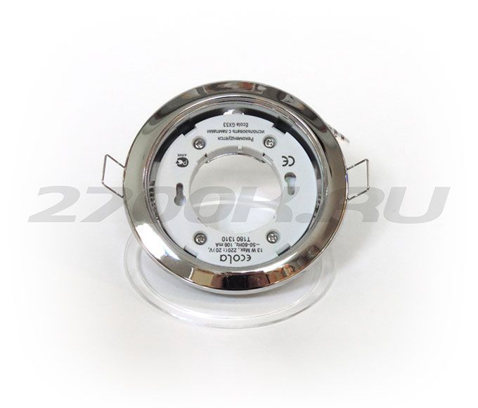 Ecola GX53 H4 Downlight without reflector_chrome (светильник) 38х106