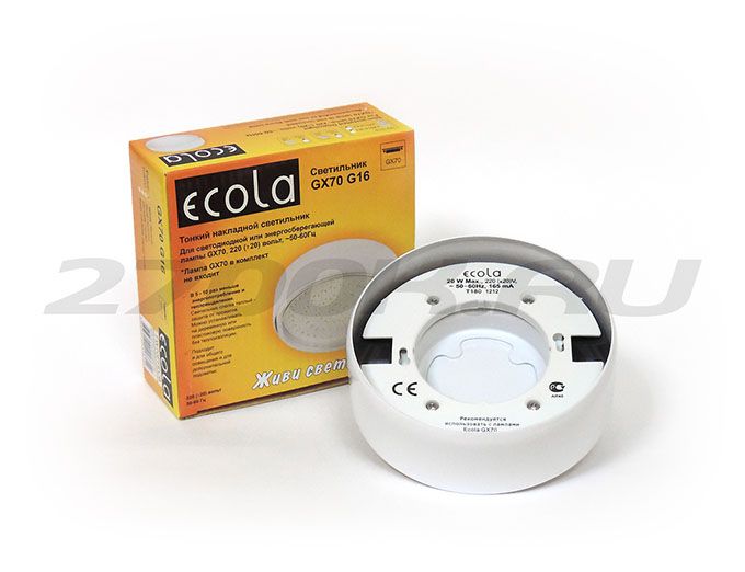 Накладной светильник Ecola GX70 G16 белый