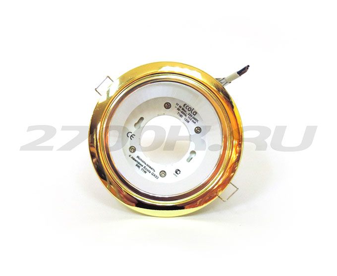 Ecola GX53 H2R Downlight with reflector_gold (светильник) 58х125