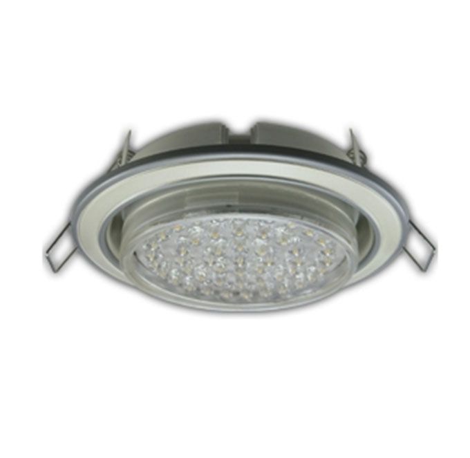 Встраиваемый светильник Ecola GX53 H4 двухцветный серебро-жемчуг-серебро