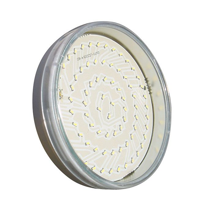 Светодиодная лампа Ecola в форме таблетки GX70 LED 20W (прозрачная) 2800K