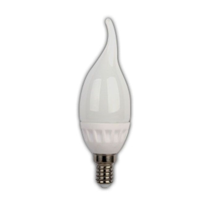 Светодиодная лампа Ecola свеча на ветру LED 5W E14 (керамика) 4000K