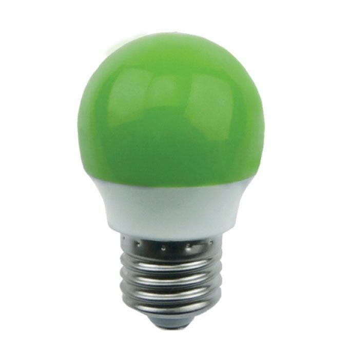 Светодиодная лампа Ecola в форме шара LED 2,6W G45 E27 зеленый