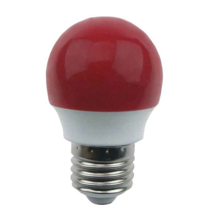 Светодиодная лампа Ecola в форме шара LED 2,6W G45 E27 красный