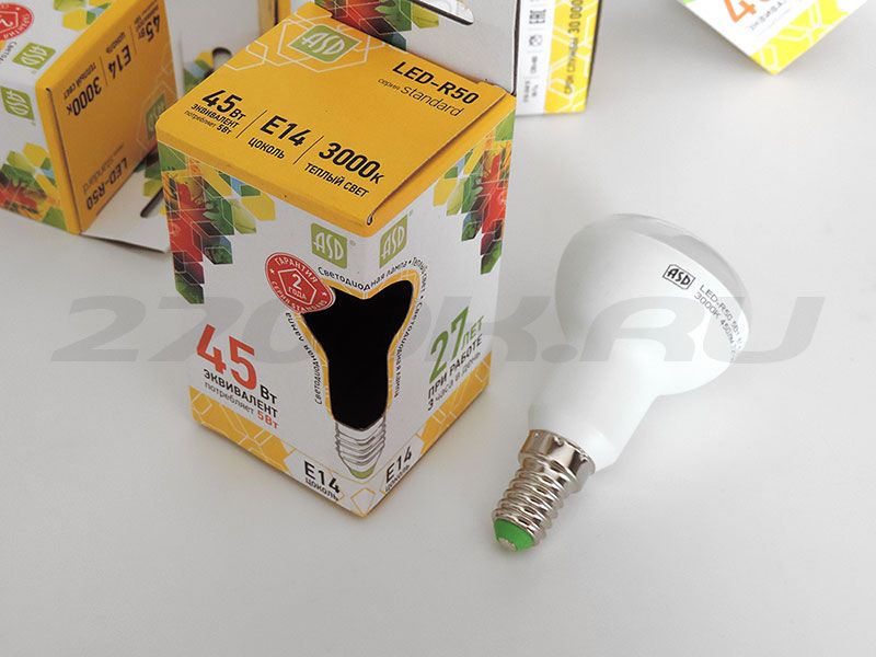Светодиодная лампа R50 ASD