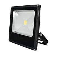 Светодиодный прожектор Ecola LED Premium 24W 2800K плоский черный