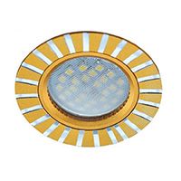 Встраиваемый светильник Ecola MR16 DL3183 GU5.3 полоски матовое золото