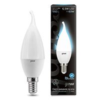 Светодиодная лампа Gauss свеча на ветру LED 6,5W E14 (матовая) 4100K