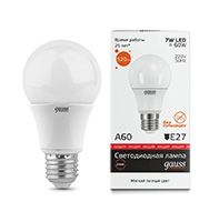 Светодиодная лампа Gauss Elementary шар LED 7W A60 E27 (матовая) 2700K