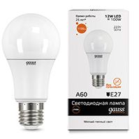 Светодиодная лампа Gauss Elementary шар LED 12W A60 E27 (матовая) 2700K