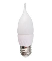 Светодиодная лампа Ecola свеча на ветру LED 5,3W E27 (матовая) 2700K