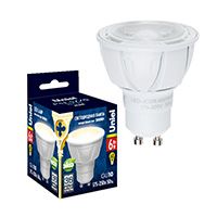 Диммируемая светодиодная лампа Uniel Palazzo DIM JCDR LED 6W GU10 4500K (матовое стекло)