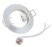 Встраиваемый точечный светильник Ecola Light MR16 DL92 выпуклый перламутровое серебро
