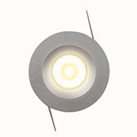 Светодиодный встраиваемый светильник Uniel ULM-R02 1W 4500K с источником питания матовое серебро