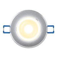 Светодиодный встраиваемый поворотный светильник Uniel ULM-R31 3W 3000K с источником питания матовое серебро