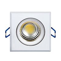 Светодиодный встраиваемый квадратный светильник Uniel ULМ-S62A 5W 4200K с источником питания белый